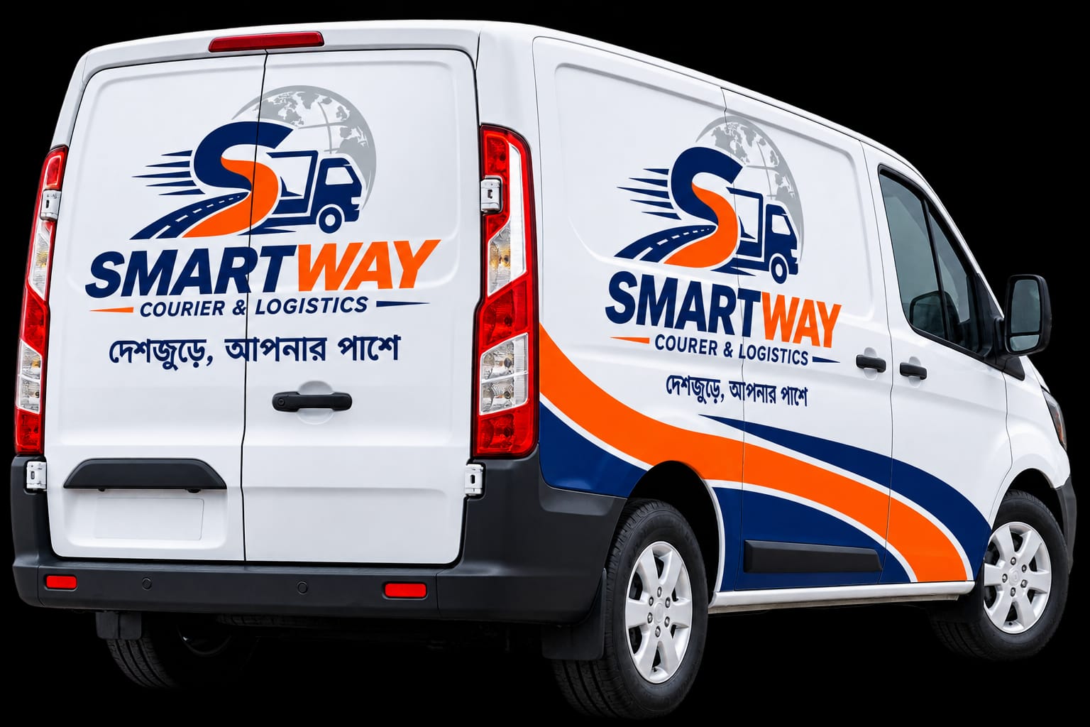 SMARTWAY branded delivery van